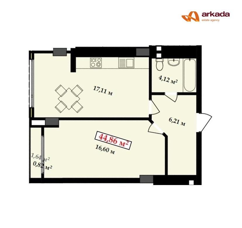 Здана 1к з чорновим ремонтом Центр вул. Тарнавського – Кобилянська